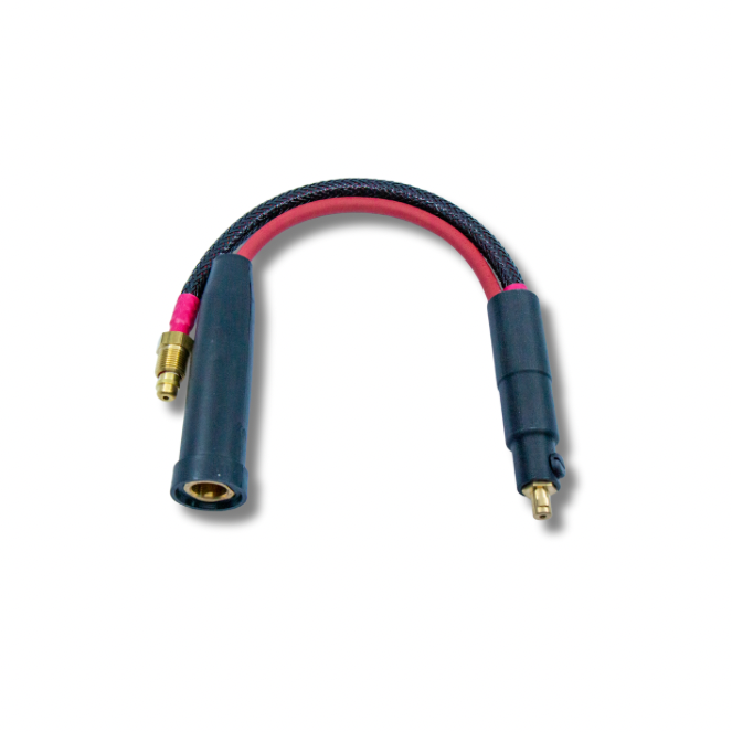 Adaptor Pigtail: Connects 2-Piece Rigs to Mini Dinse with Inline Gas Port