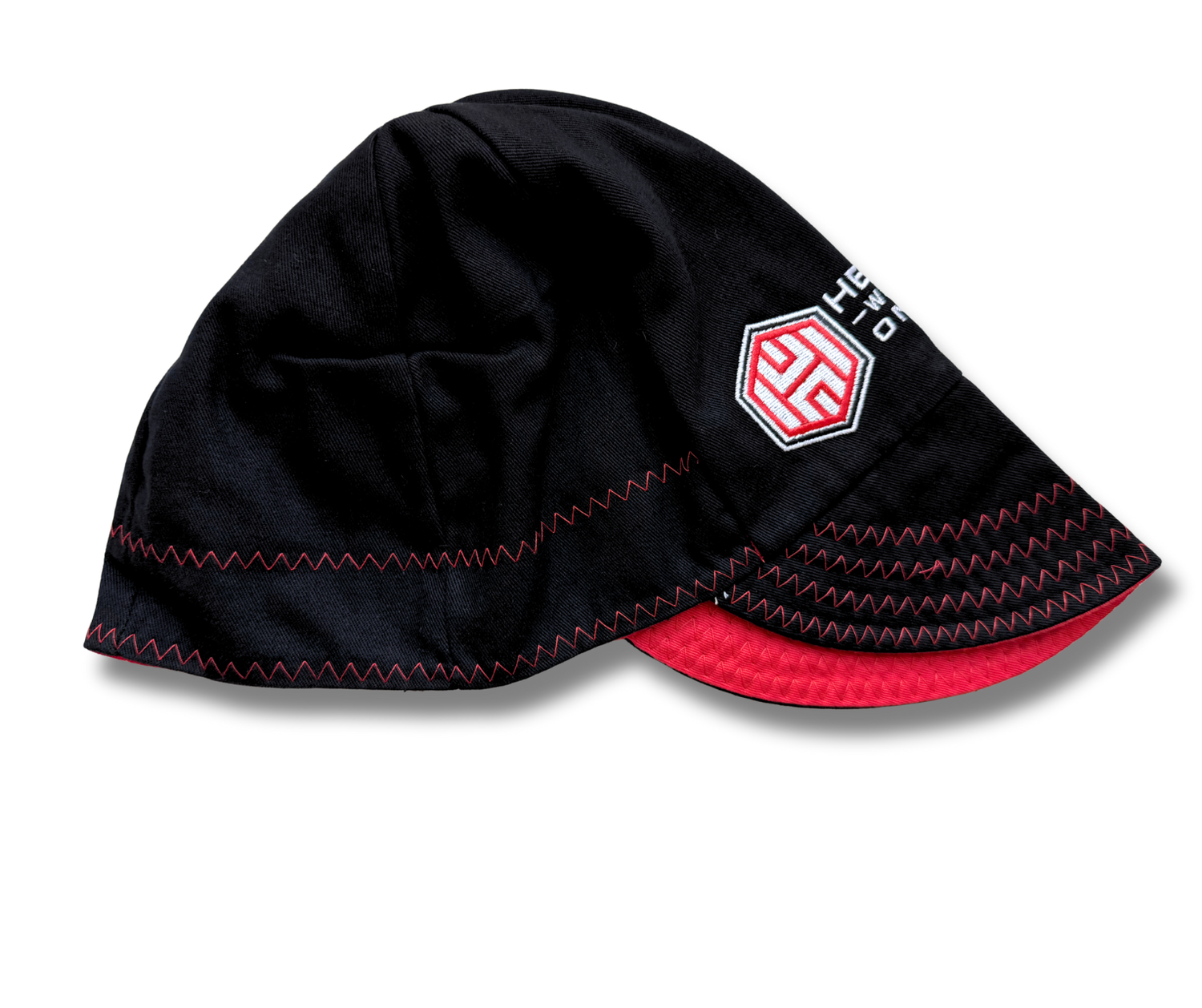 Welder's Cap Black/Red, Reversible