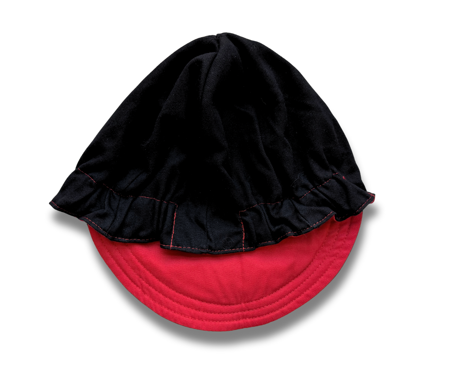 Welder's Cap Black/Red, Reversible