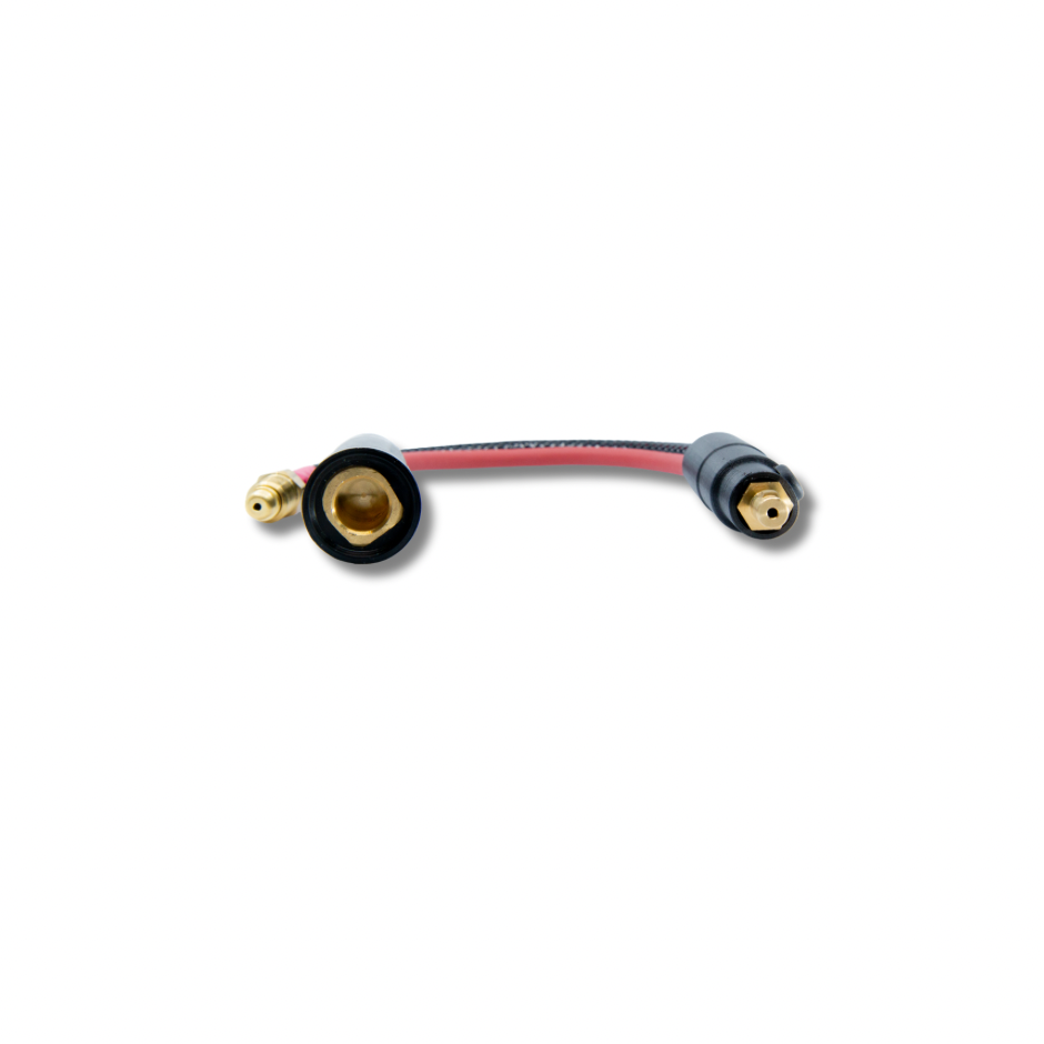 Adaptor Pigtail: Connects 2-Piece Rigs to Mini Dinse with Inline Gas Port