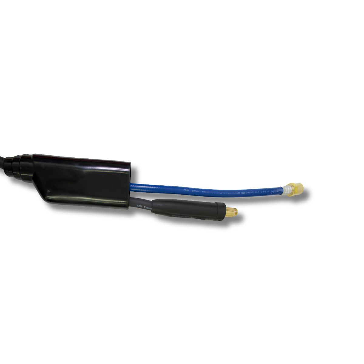 125 Amp 1-Piece Swivel TIG Rig – 9 Series, connection/adapter detail